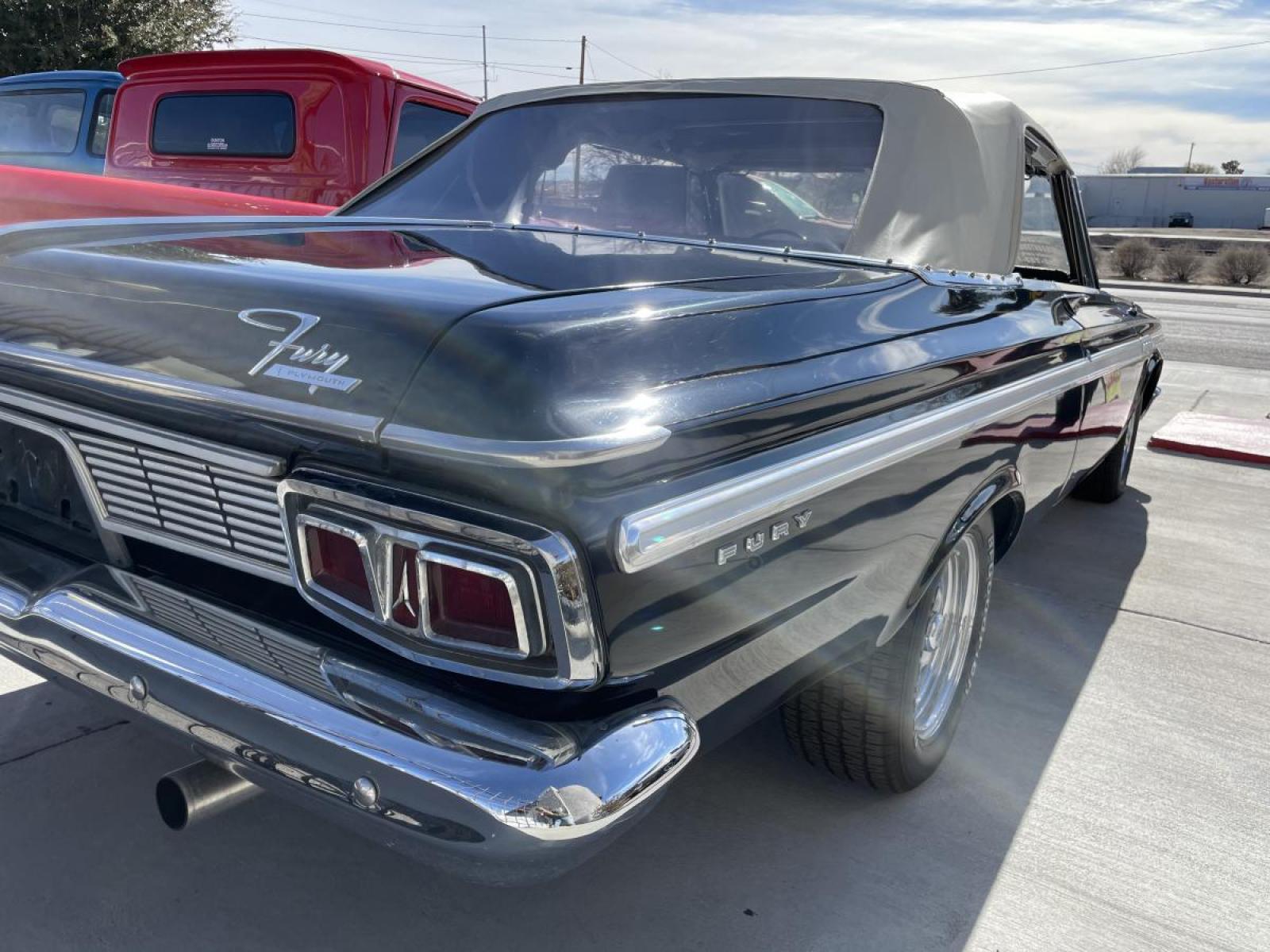 1964 Black Plymouth Other , located at 119 E Andy Devine Ave., Kingman, AZ, 86401, (928) 753-1946, 0.000000, 0.000000 - 383 4 speed Still have original 3 on the tree New tires A-C Bluetooth radio convertible New top - Photo #8