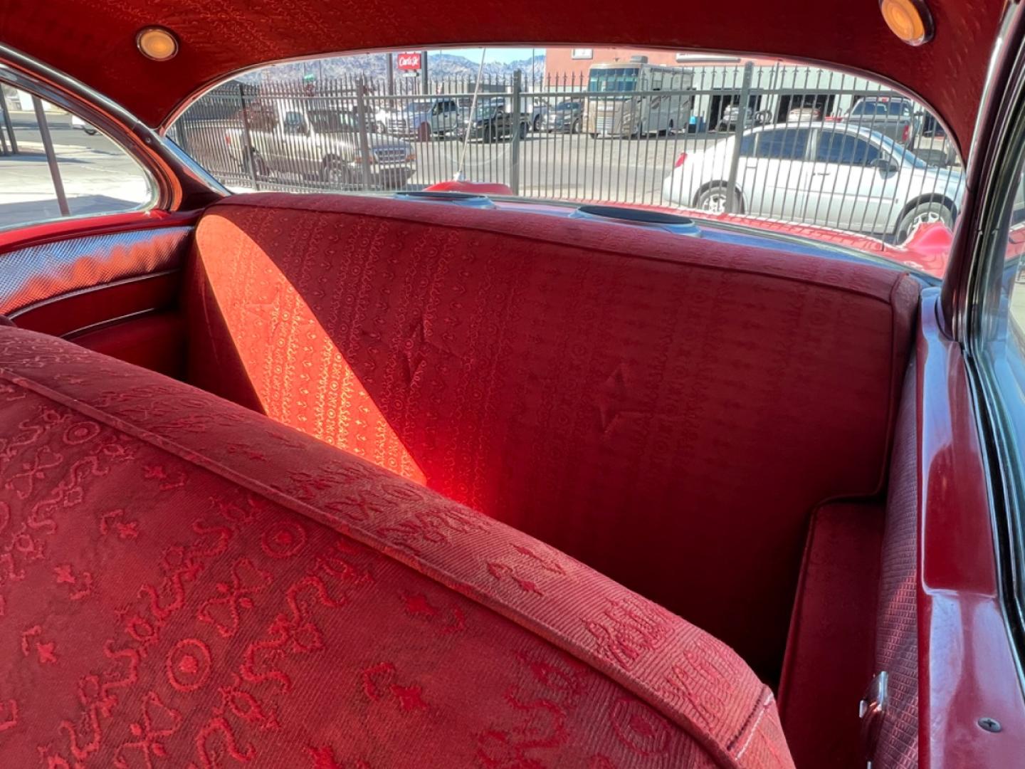 1956 Red pontiac Star chief , located at 2190 Hwy 95, Bullhead City, AZ, 86442, (928) 704-0060, 0.000000, 0.000000 - 1956 Pontiac Starchief Original 52,539 Original Miles. . Stored over 30+ years in air conditioned storage . We added vintage air conditioning. works amazing. this car gets ice cold a/c on the inside . . This car is very rare with the original paint and original interior. Actual miles of 52,539. 32 - Photo#11
