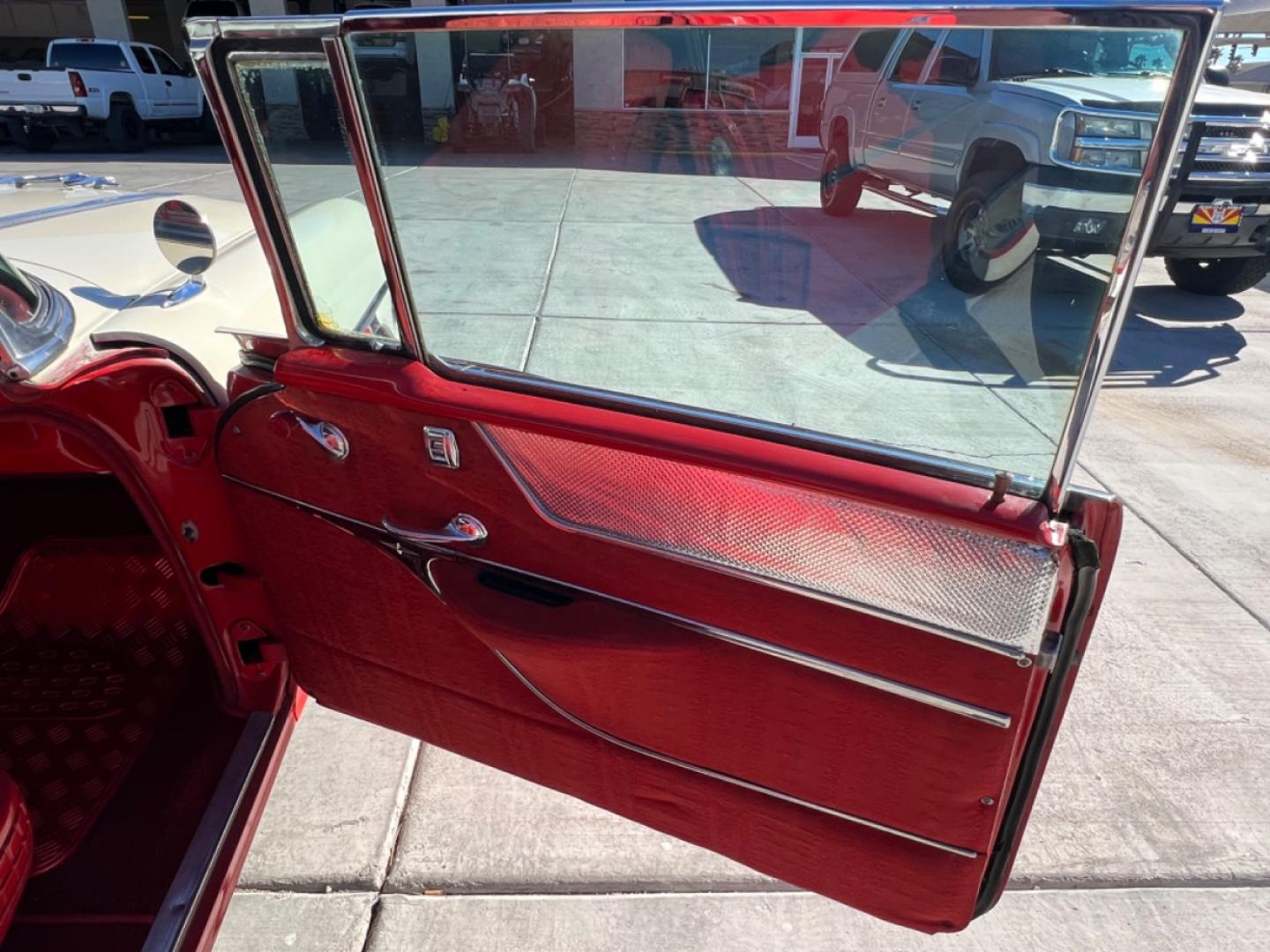 1956 Red pontiac Star chief , located at 2190 Hwy 95, Bullhead City, AZ, 86442, (928) 704-0060, 0.000000, 0.000000 - 1956 Pontiac Starchief Original 52,539 Original Miles. . Stored over 30+ years in air conditioned storage . We added vintage air conditioning. works amazing. this car gets ice cold a/c on the inside . . This car is very rare with the original paint and original interior. Actual miles of 52,539. 32 - Photo#19