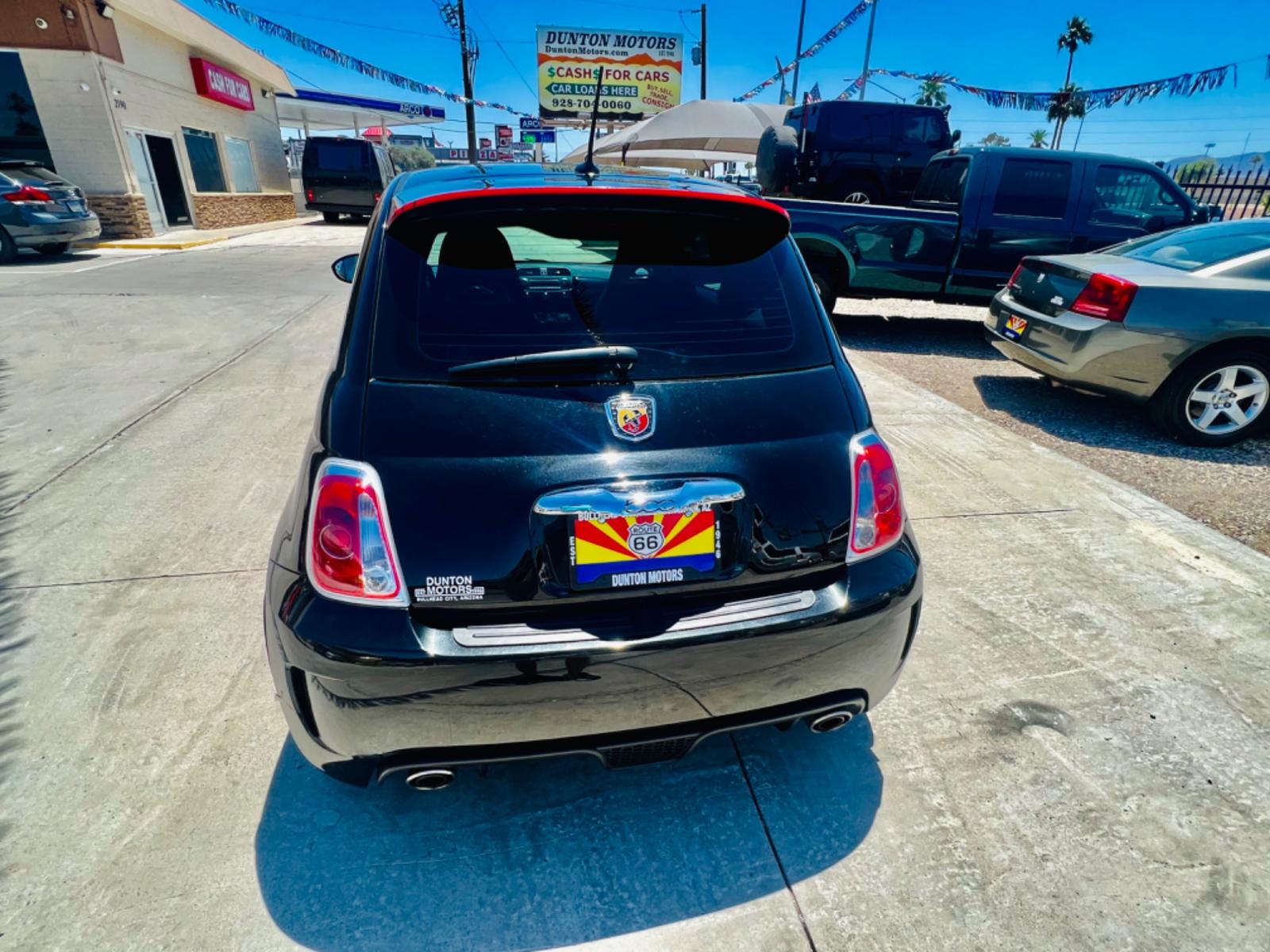 2012 Black Fiat 500 Abarth ( 3C3CFFFH8C) with an 1.4L L4 engine, 5-Speed Manual transmission, located at 2190 Hwy 95, Bullhead City, AZ, 86442, (928) 704-0060, 0.000000, 0.000000 - 2012 fiat 500. only 42k miles. Manual trans. leather loaded. super clean. always garaged. no accidents 2 owners. - Photo #9