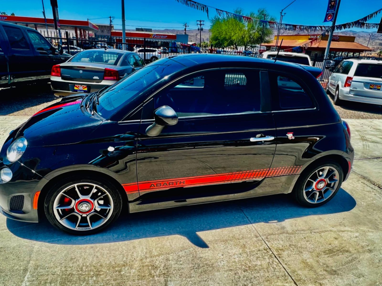 2012 Black Fiat 500 Abarth ( 3C3CFFFH8C) with an 1.4L L4 engine, 5-Speed Manual transmission, located at 2190 Hwy 95, Bullhead City, AZ, 86442, (928) 704-0060, 0.000000, 0.000000 - 2012 fiat 500. only 42k miles. Manual trans. leather loaded. super clean. always garaged. no accidents 2 owners. - Photo #11