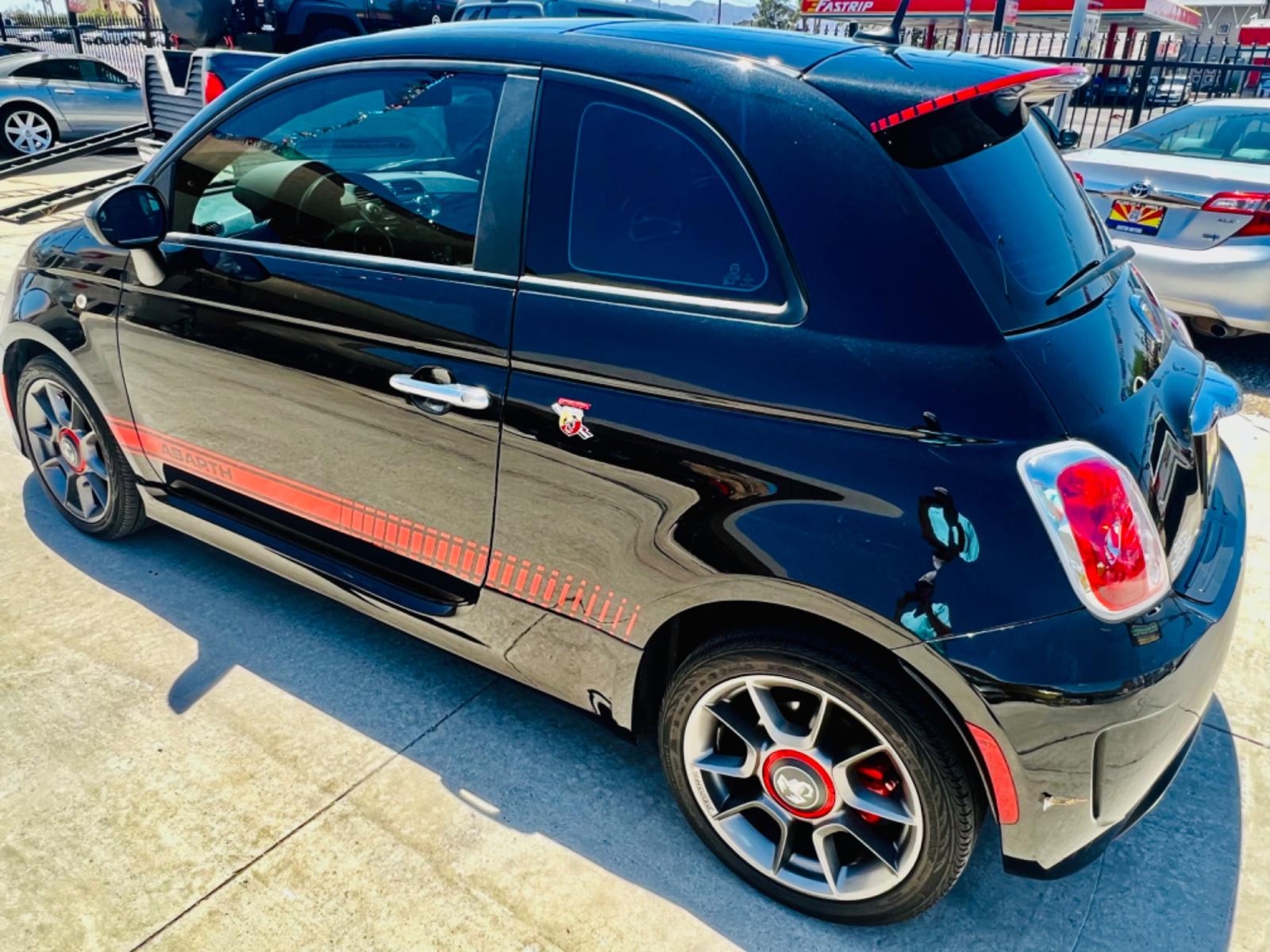 2012 Black Fiat 500 Abarth ( 3C3CFFFH8C) with an 1.4L L4 engine, 5-Speed Manual transmission, located at 2190 Hwy 95, Bullhead City, AZ, 86442, (928) 704-0060, 0.000000, 0.000000 - 2012 fiat 500. only 42k miles. Manual trans. leather loaded. super clean. always garaged. no accidents 2 owners. - Photo #1