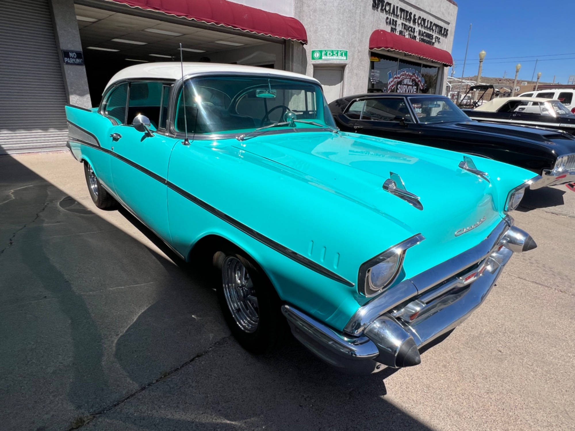 photo of 1957 Chevrolet Bel Air 350 engine. vintage a/c. power disk brakes. lots of extras. 4 speed trans. 