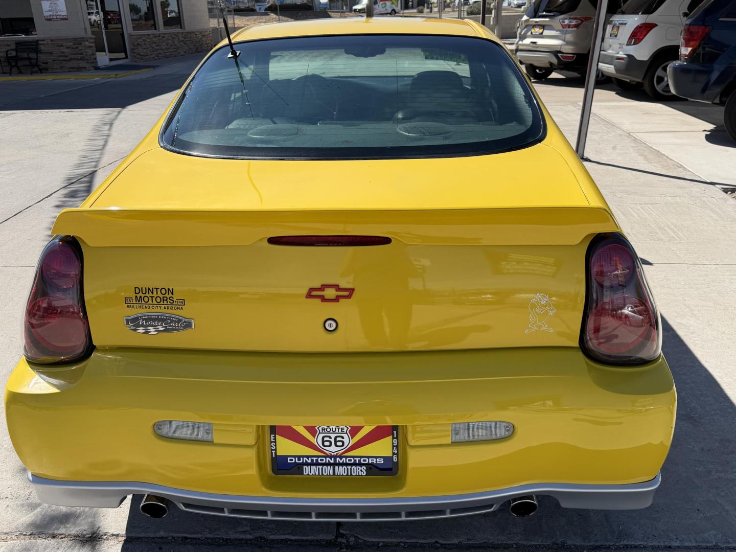 2002 Yellow /Black Chevrolet Monte Carlo SS , located at 2190 Hwy 95, Bullhead City, AZ, 86442, (928) 704-0060, 0.000000, 0.000000 - 2002 Chevrolet Monte Carlo SS custom.3.8 V6.. 123k miles. automatic. always garaged. Brand new tires. ice cold a/c.. In house financing available. yellow interior accents. Custom painted hood scoops. Custom 18in chrome wheels with firestone tires. Free carfax. 2 owners. Arizona car. Free warranty. - Photo#6