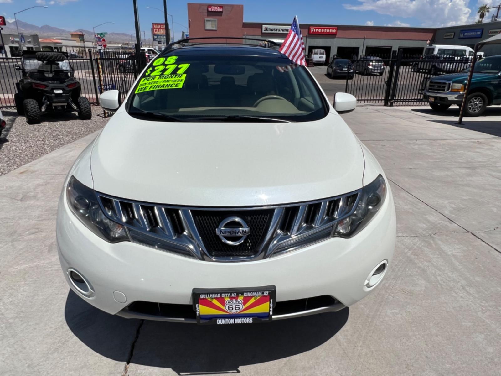 2009 White Nissan Murano , located at 2190 Hwy 95, Bullhead City, AZ, 86442, (928) 704-0060, 0.000000, 0.000000 - 2009 Nissan Murano. All Wheel Drive. Leather, dual panoramic moonroofs, backup camera. heated seats. In-house financing available. We finance. Buy Here Pay Here. 127242 miles. 3.5 V6. - Photo #1