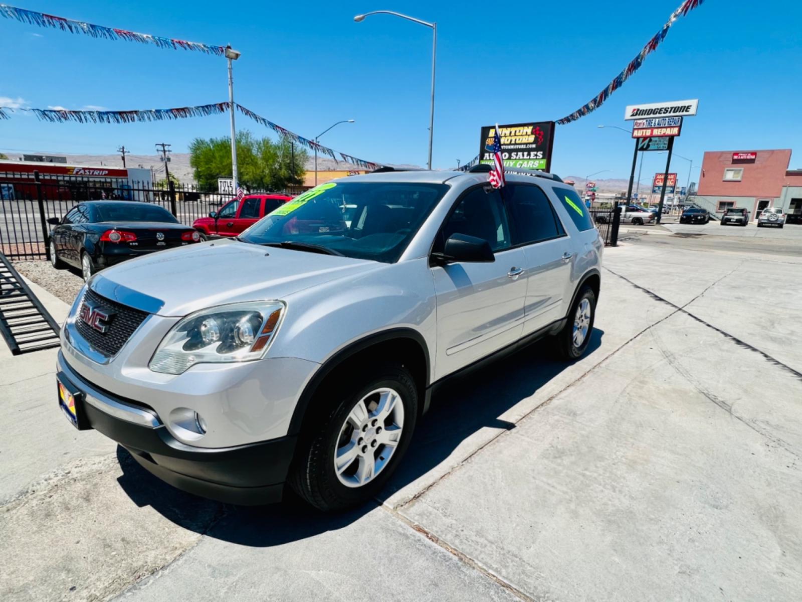 2011 Silver GMC Acadia , located at 2190 Hwy 95, Bullhead City, AZ, 86442, (928) 704-0060, 0.000000, 0.000000 - 2011 GMC acadia. 3rd row seating. 136k miles. in house financing available. engine installed 1 year ago 80k on it. . 172 point safety inspection. free warranty. free carfax. buy here pay here. cold ac. v6 engine . - Photo #7