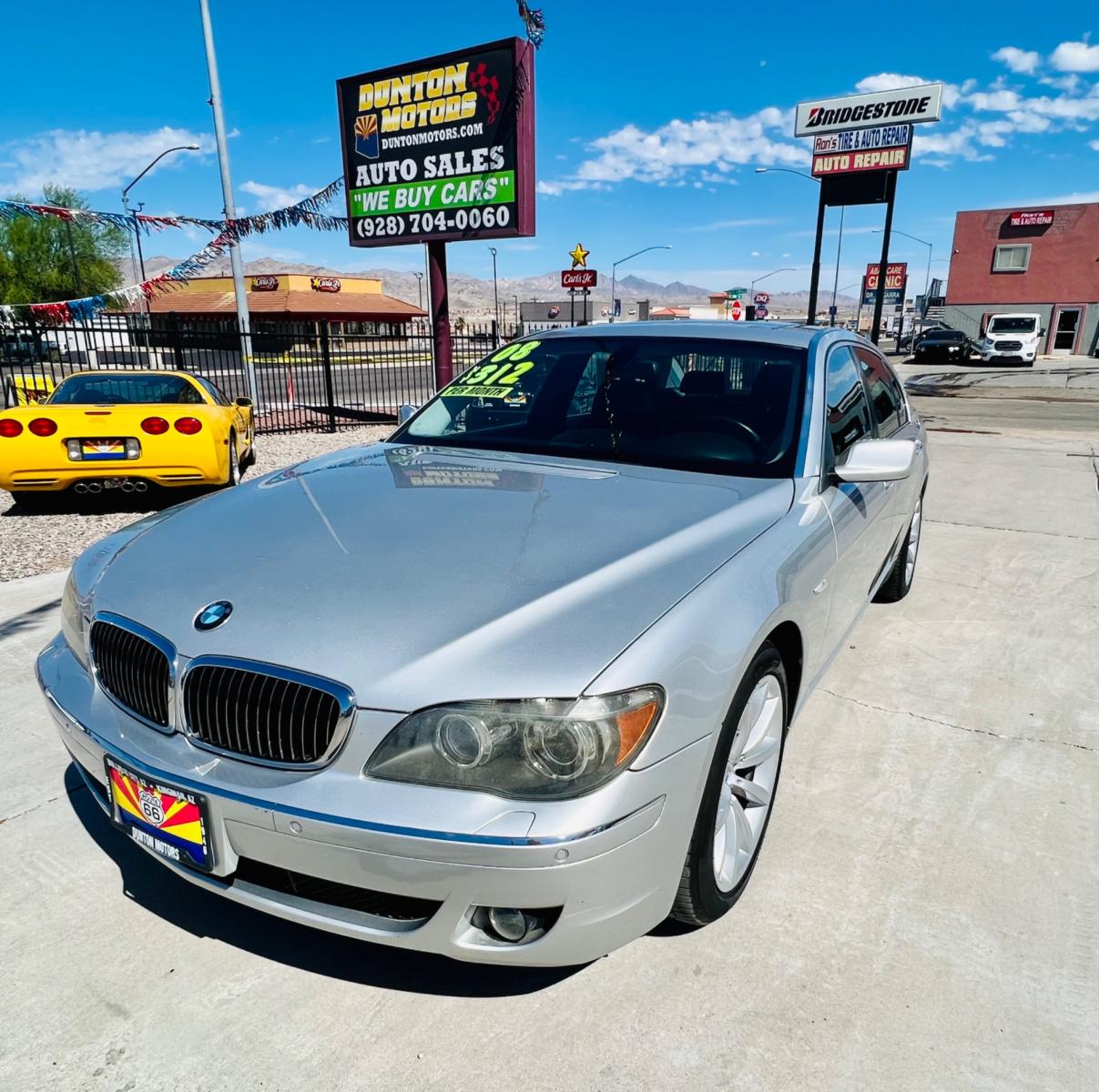 2008 Silver BMW 750i , located at 2190 Hwy 95, Bullhead City, AZ, 86442, (928) 704-0060, 0.000000, 0.000000 - 2008 bmw 750i. 100k miles . Free warranty . Free CARFAX . New tires . Engine replaced 8/2022 . Runs and drives great . Top of the line bmw . Leather , moonroof , loaded . Financing available - Photo #1