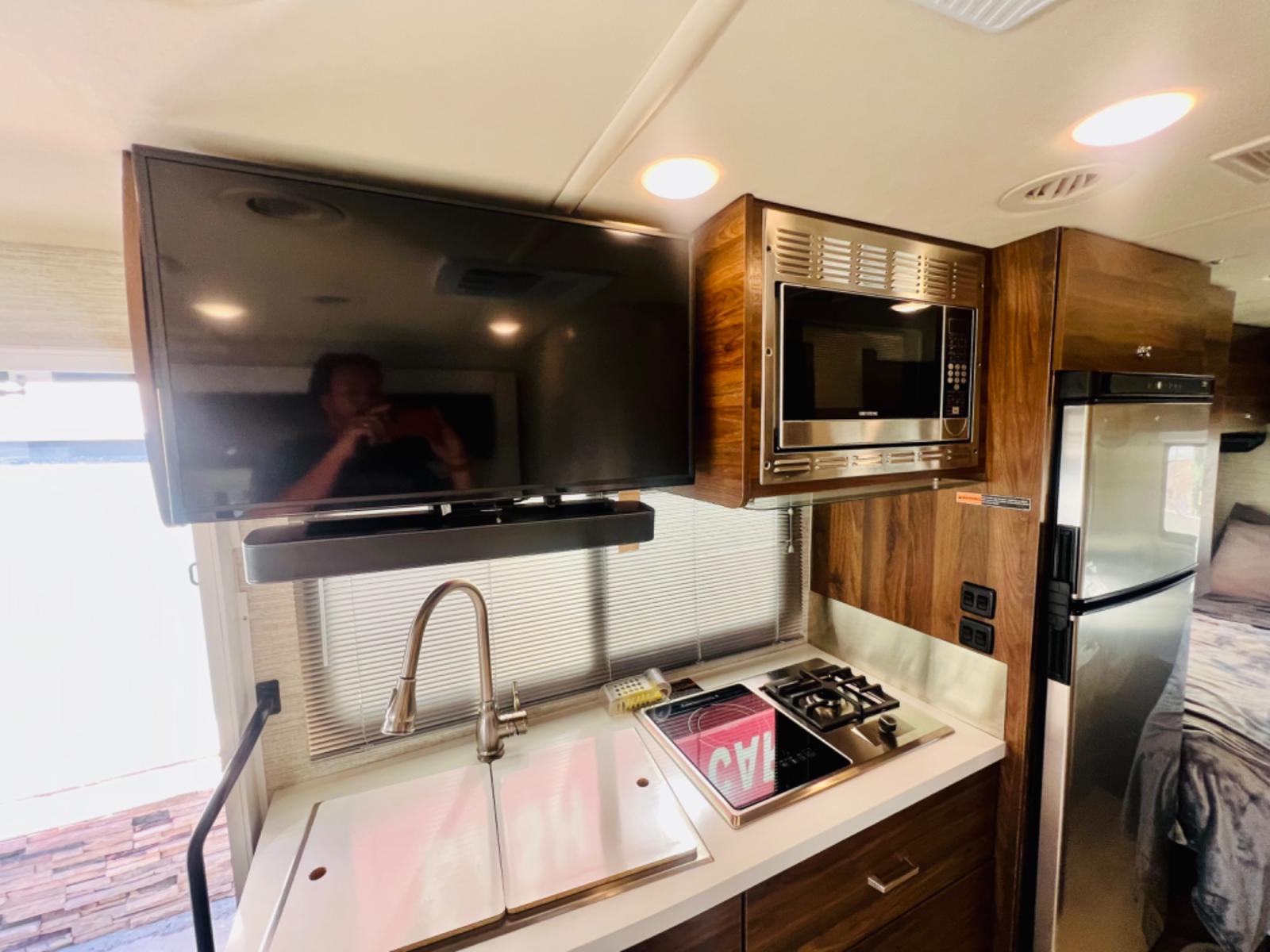 2021 White Winnebago View , located at 2190 Hwy 95, Bullhead City, AZ, 86442, (928) 704-0060, 0.000000, 0.000000 - 2021 Winnebago view . Mercedes Benz diesel . Only 4300 miles . Clear title . Electric slide . Diesel generator with 8 hours . Solar charging system . Bluetooth . Navigation . Super clean - Photo #10
