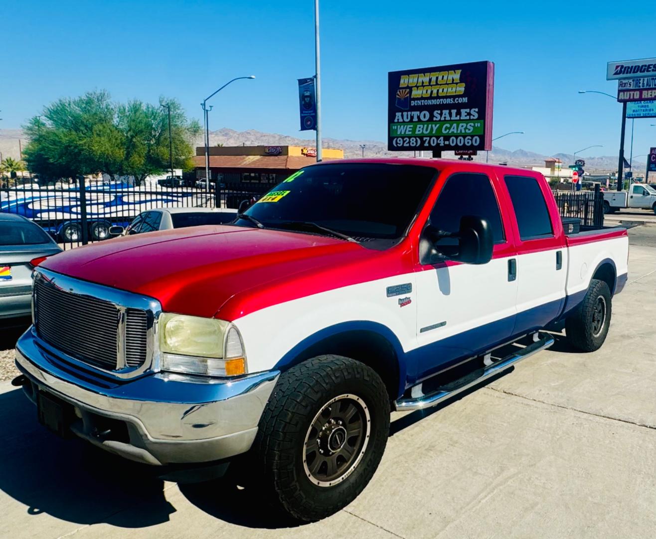 2002 Ford F250 , located at 2190 Hwy 95, Bullhead City, AZ, 86442, (928) 704-0060, 0.000000, 0.000000 - On consignment 2002 ford f250 Crew cab short bed 7.3 diesel 4x4 . Banks power system . Lots of extras . Leather loaded - Photo#0