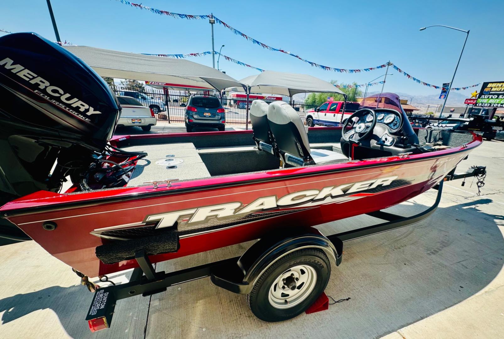 2019 Red , located at 2190 Hwy 95, Bullhead City, AZ, 86442, (928) 704-0060, 0.000000, 0.000000 - on consigment. This super clean 2019 Bass tracker V16 super guide fishing boat. Red in color. fish finder, trolling motor. 50 4 stroke mercury engine. 2 owners. super clean. - Photo#9