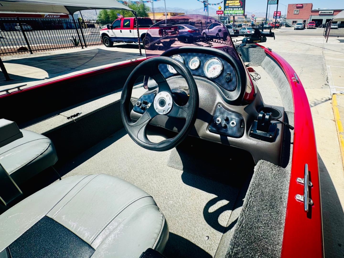 2019 Red , located at 2190 Hwy 95, Bullhead City, AZ, 86442, (928) 704-0060, 0.000000, 0.000000 - on consigment. This super clean 2019 Bass tracker V16 super guide fishing boat. Red in color. fish finder, trolling motor. 50 4 stroke mercury engine. 2 owners. super clean. - Photo#6