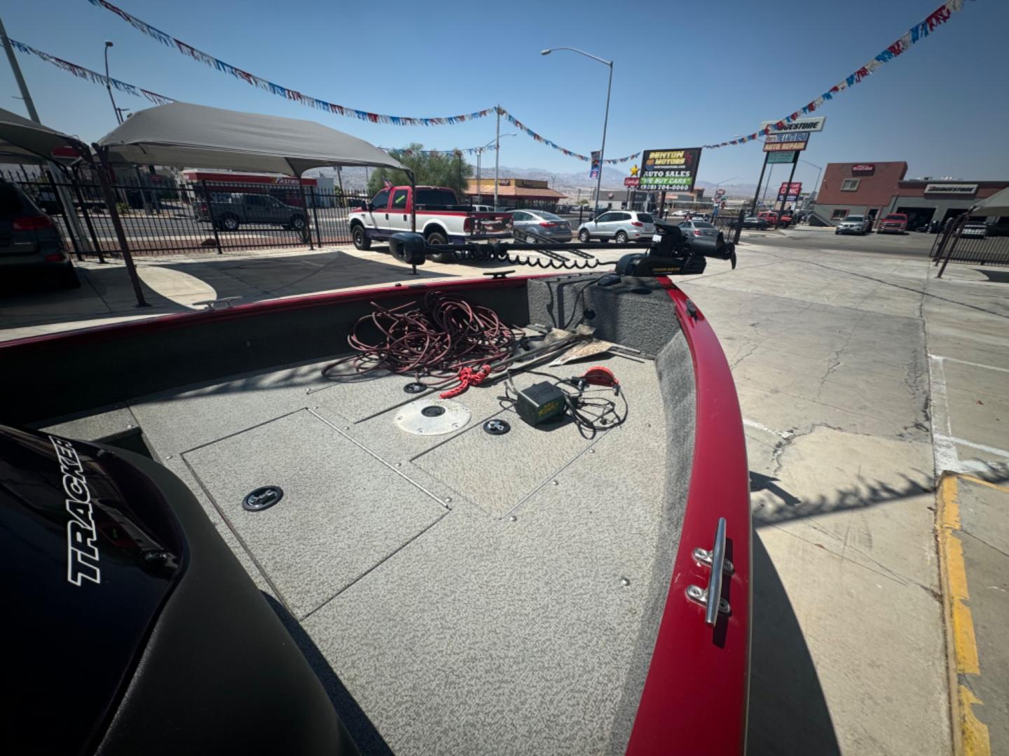 2019 Red , located at 2190 Hwy 95, Bullhead City, AZ, 86442, (928) 704-0060, 0.000000, 0.000000 - on consigment. This super clean 2019 Bass tracker V16 super guide fishing boat. Red in color. fish finder, trolling motor. 50 4 stroke mercury engine. 2 owners. super clean. - Photo#7