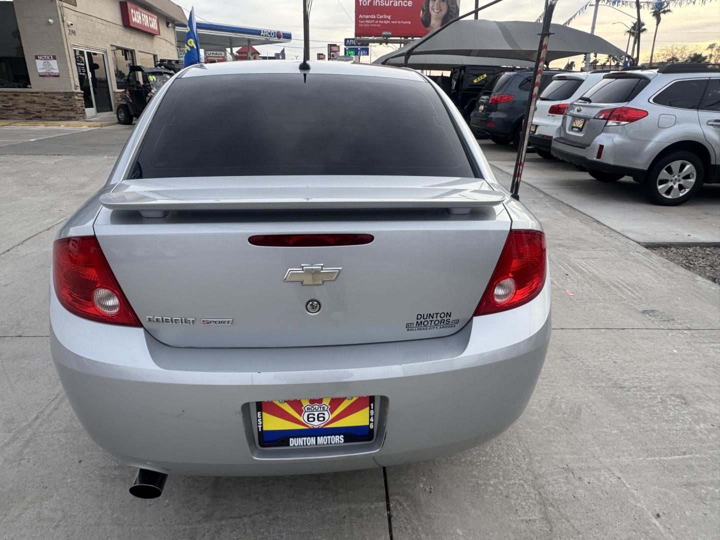2008 Silver Chevrolet Cobalt LT2 Sedan (1G1AM58B687) with an 2.4L L4 DOHC 16V engine, 4-Speed Automatic Overdrive transmission, located at 2190 Hwy 95, Bullhead City, AZ, 86442, (928) 704-0060, 0.000000, 0.000000 - 2008 Chevrolet Cobalt. Silver. Custom wheels. completely serviced . in house financing available. - Photo#10