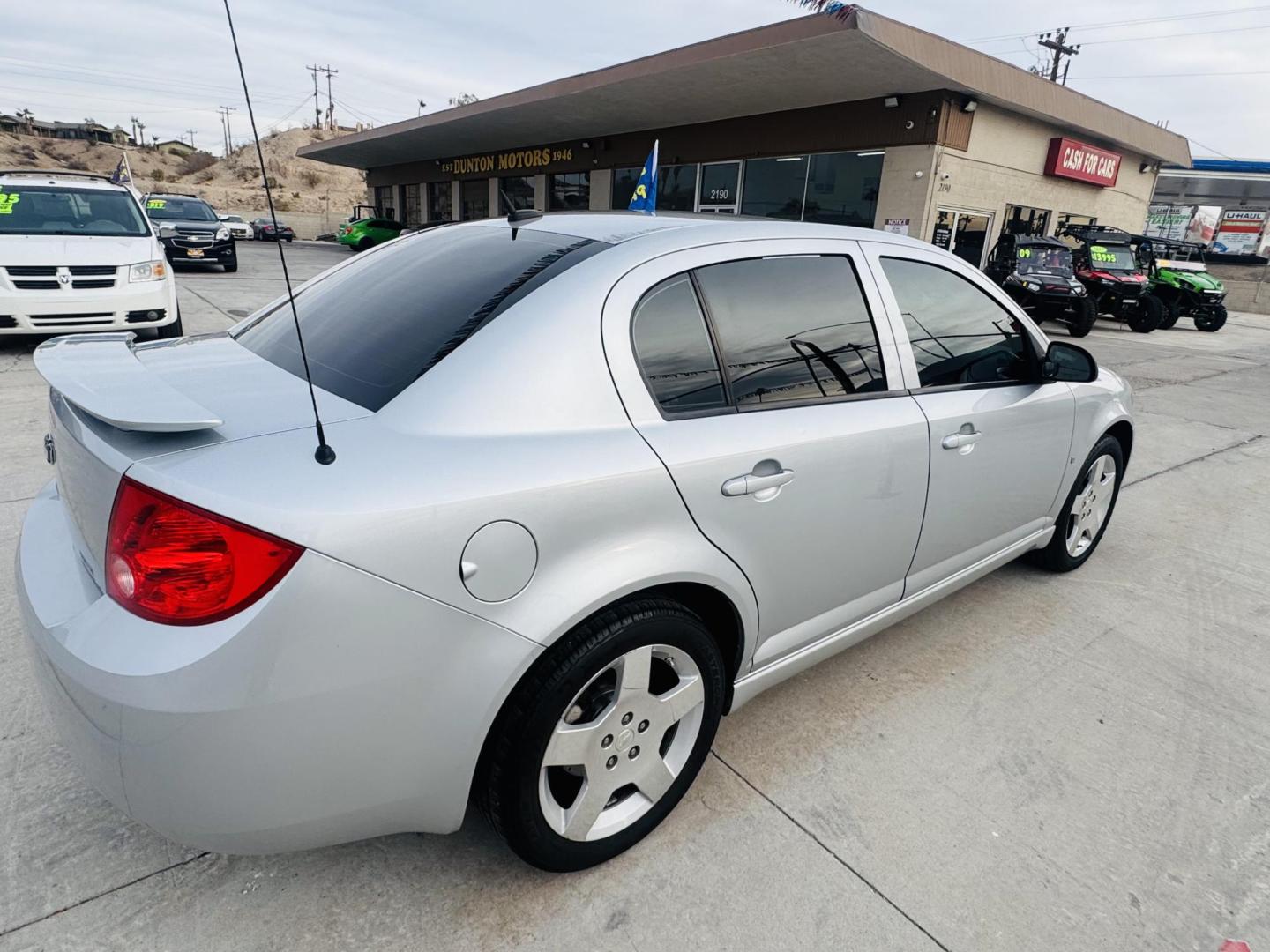 2008 Silver Chevrolet Cobalt LT2 Sedan (1G1AM58B687) with an 2.4L L4 DOHC 16V engine, 4-Speed Automatic Overdrive transmission, located at 2190 Hwy 95, Bullhead City, AZ, 86442, (928) 704-0060, 0.000000, 0.000000 - 2008 Chevrolet Cobalt. Silver. Custom wheels. completely serviced . in house financing available. - Photo#3