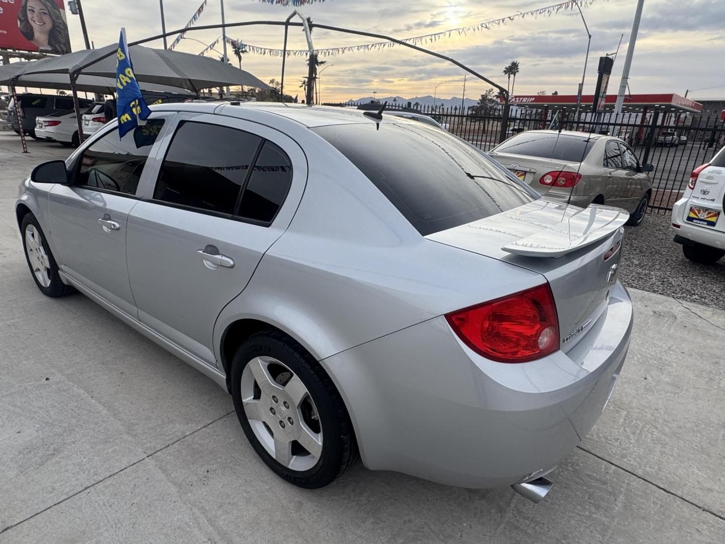 2008 Silver Chevrolet Cobalt LT2 Sedan (1G1AM58B687) with an 2.4L L4 DOHC 16V engine, 4-Speed Automatic Overdrive transmission, located at 2190 Hwy 95, Bullhead City, AZ, 86442, (928) 704-0060, 0.000000, 0.000000 - 2008 Chevrolet Cobalt. Silver. Custom wheels. completely serviced . in house financing available. - Photo#7