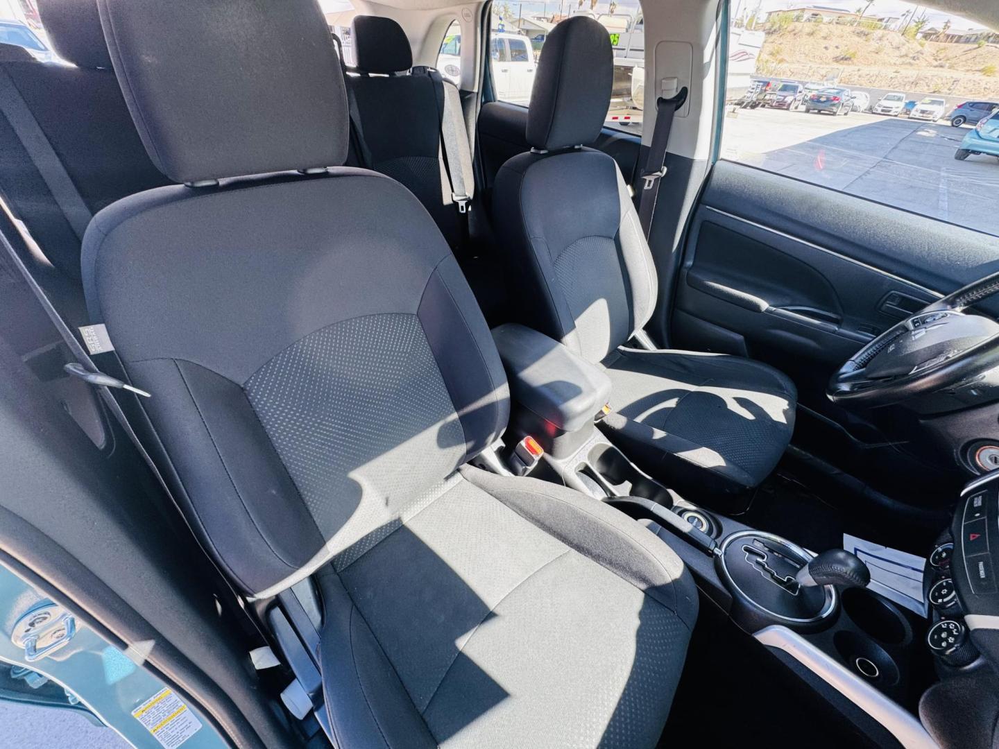 2014 blue Mitsubishi Outlander Sport ES AWC (4A4AR3AUXEE) with an 2.0L L4 DOHC 16V engine, Continuously Variable Transmission transmission, located at 2190 Hwy 95, Bullhead City, AZ, 86442, (928) 704-0060, 0.000000, 0.000000 - 2014 Mitsubishi Outlander sport. all wheel drive. free warranty. free carfax. completely serviced. IN house financing available. buy here pay here. we finance. - Photo#8