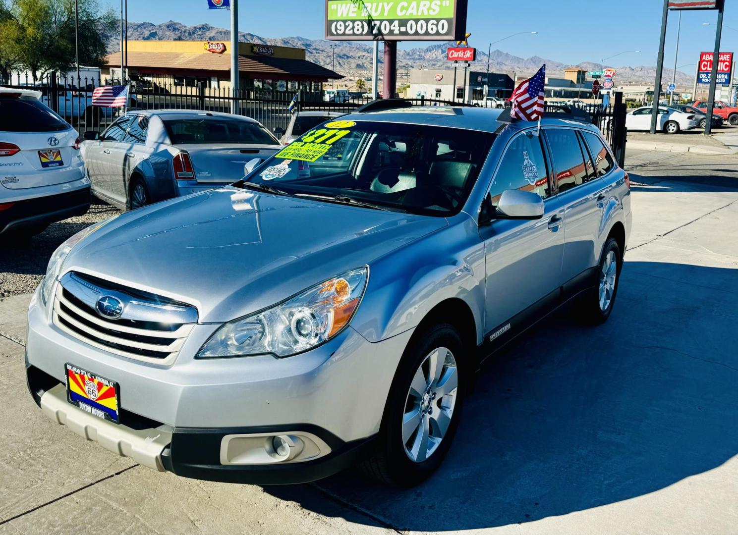 2012 Silver Subaru Outback 2.5i Limited (4S4BRBJC8C3) with an 2.5L H4 DOHC 16V engine, located at 2190 Hwy 95, Bullhead City, AZ, 86442, (928) 704-0060, 0.000000, 0.000000 - Photo#0