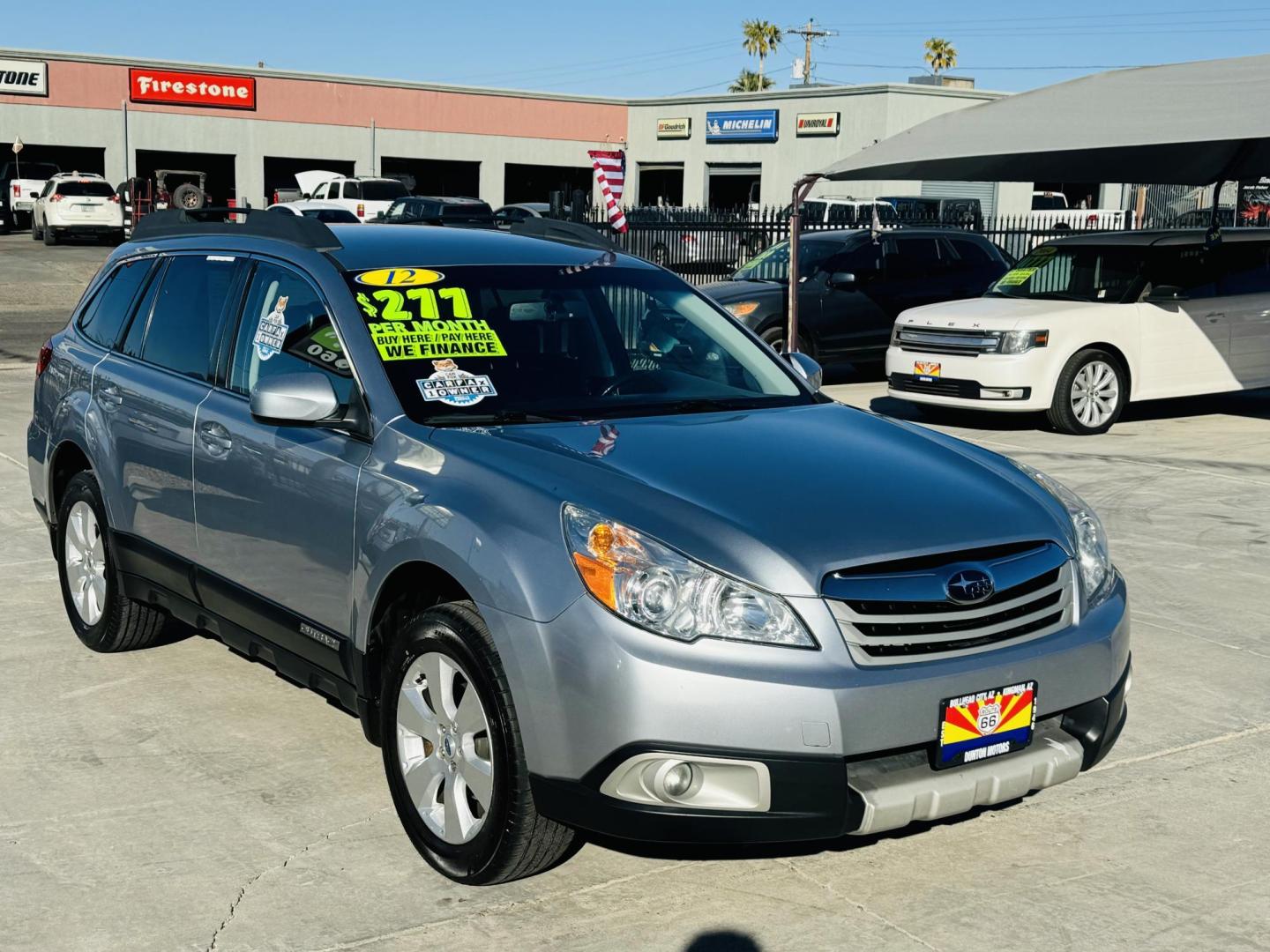 2012 Silver Subaru Outback 2.5i Limited (4S4BRBJC8C3) with an 2.5L H4 DOHC 16V engine, located at 2190 Hwy 95, Bullhead City, AZ, 86442, (928) 704-0060, 0.000000, 0.000000 - Photo#2