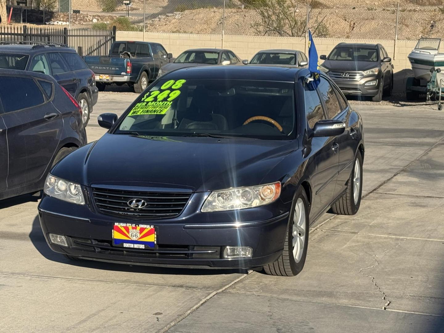 2008 Ming Blue Hyundai Azera Limited (KMHFC46F88A) with an 3.8L V6 DOHC 24V engine, 5-Speed Automatic Overdrive transmission, located at 2190 Hwy 95, Bullhead City, AZ, 86442, (928) 704-0060, 0.000000, 0.000000 - Photo#1