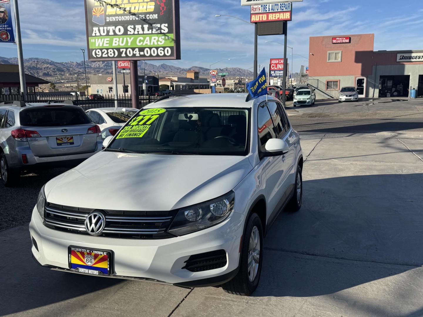 2015 Volkswagen Tiguan S (WVGAV7AX6FW) with an 2.0L L4 DOHC 16V TURBO engine, 6-Speed Automatic transmission, located at 2190 Hwy 95, Bullhead City, AZ, 86442, (928) 704-0060, 0.000000, 0.000000 - Photo#5