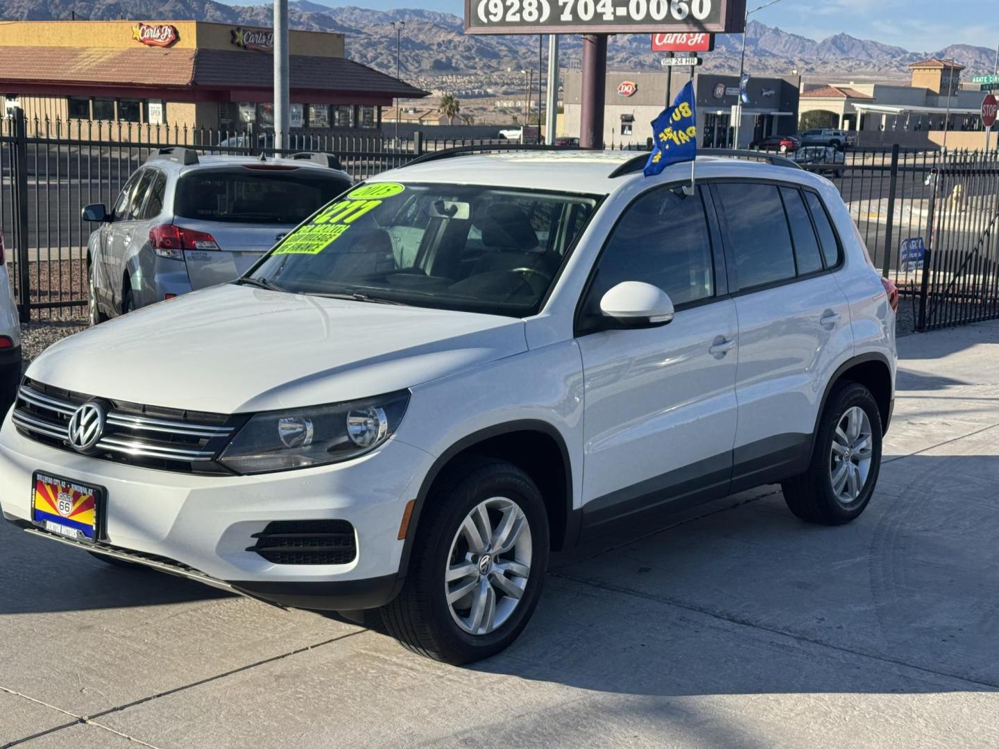 2015 Volkswagen Tiguan S (WVGAV7AX6FW) with an 2.0L L4 DOHC 16V TURBO engine, 6-Speed Automatic transmission, located at 2190 Hwy 95, Bullhead City, AZ, 86442, (928) 704-0060, 0.000000, 0.000000 - Photo#0