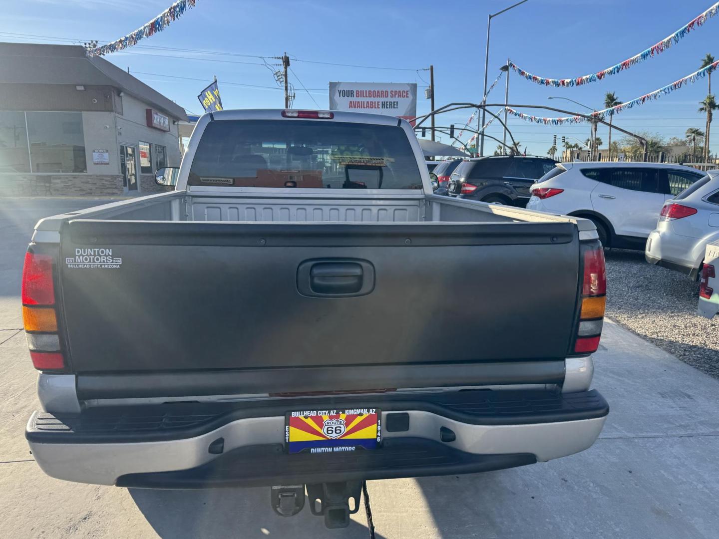 2004 Silver GMC Sierra 1500 Denali Ext. Cab AWD (2GTFK69UX41) with an 6.0L V8 OHV 16V engine, 4-Speed Automatic Overdrive transmission, located at 2190 Hwy 95, Bullhead City, AZ, 86442, (928) 704-0060, 0.000000, 0.000000 - On consignment. 2004 gmc sierra denali all wheel drive. leather, loaded. lots of new parts with receipt. runs and drives great. elderly owned. - Photo#4