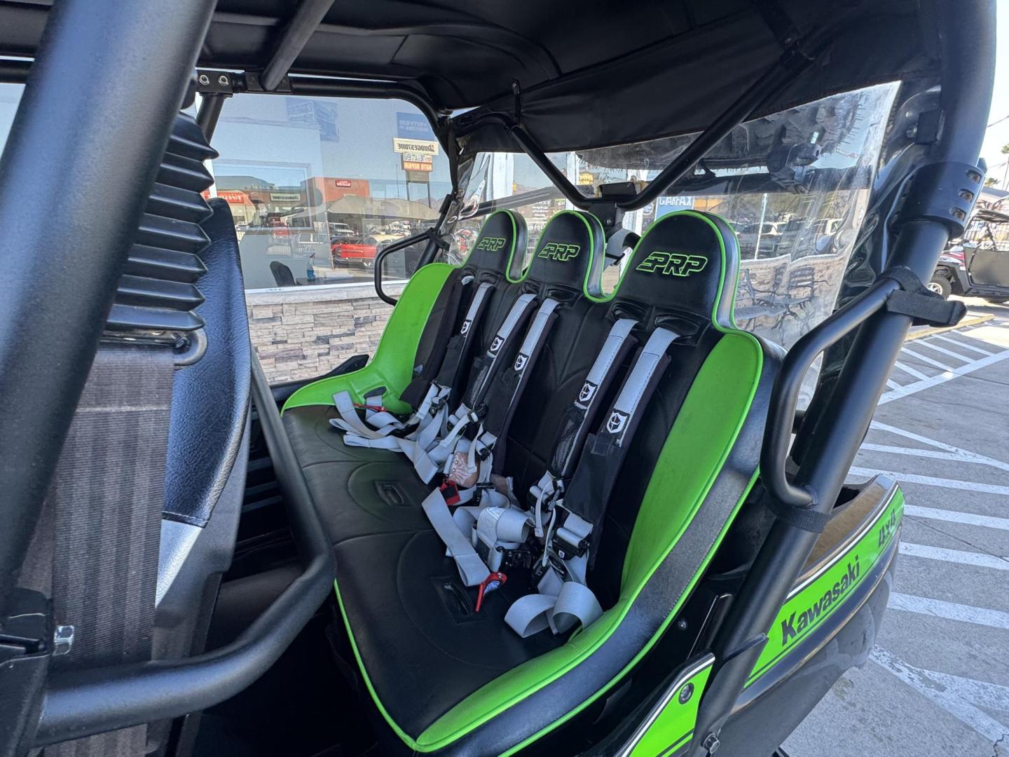 2018 green Kawasaki Teryx - (JKBRTCG12JB) , located at 2190 Hwy 95, Bullhead City, AZ, 86442, (928) 704-0060, 0.000000, 0.000000 - 1 owner lots of extras. hard top rear spare mount and carrier. 3 rear seats. seats 5. always garaged. - Photo#20