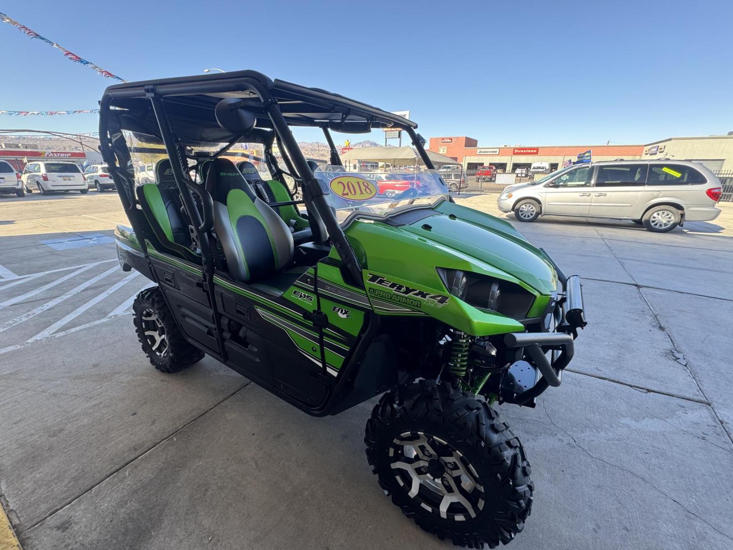 2018 green Kawasaki Teryx - (JKBRTCG12JB) , located at 2190 Hwy 95, Bullhead City, AZ, 86442, (928) 704-0060, 0.000000, 0.000000 - 1 owner lots of extras. hard top rear spare mount and carrier. 3 rear seats. seats 5. always garaged. - Photo#22