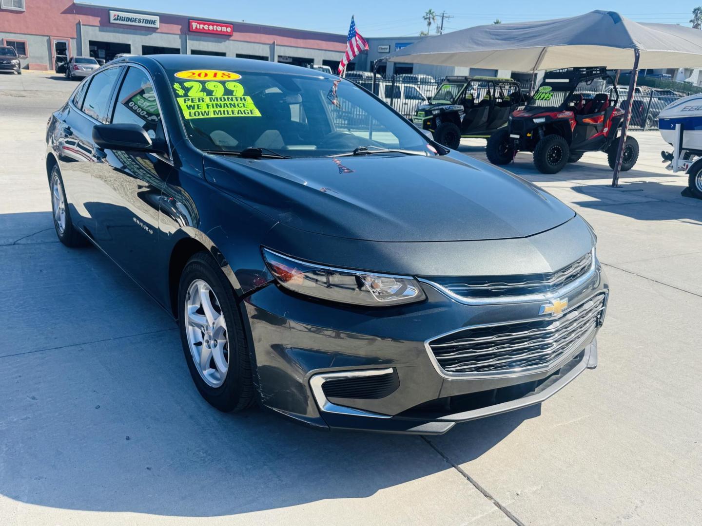 2018 blue Chevrolet Malibu LS (1G1ZB5ST2JF) with an 1.5L L4 DOHC 16V engine, 6A transmission, located at 2190 Hwy 95, Bullhead City, AZ, 86442, (928) 704-0060, 0.000000, 0.000000 - 2018 Malibu LA. 1 owner . Only 52k miles . We finance . Free warranty - Photo#0