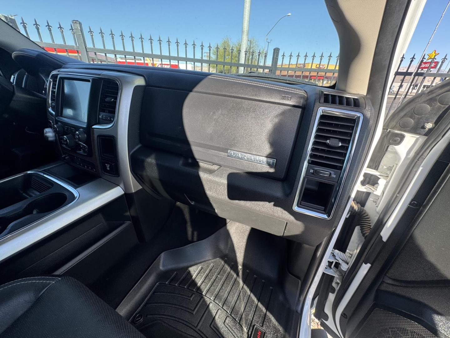 2016 White Ram 1500 , located at 2190 Hwy 95, Bullhead City, AZ, 86442, (928) 704-0060, 0.000000, 0.000000 - 2016 Ram 1500 4x4. Laramie. Leather loaded. diesel 3.0 v6. ram box. bluetooth, heated seats. navigation. weathertech floor guards. Free and clear title. On consignment. financing available. 127k miles. vin 1C6RR7VM6GS358954 - Photo#8