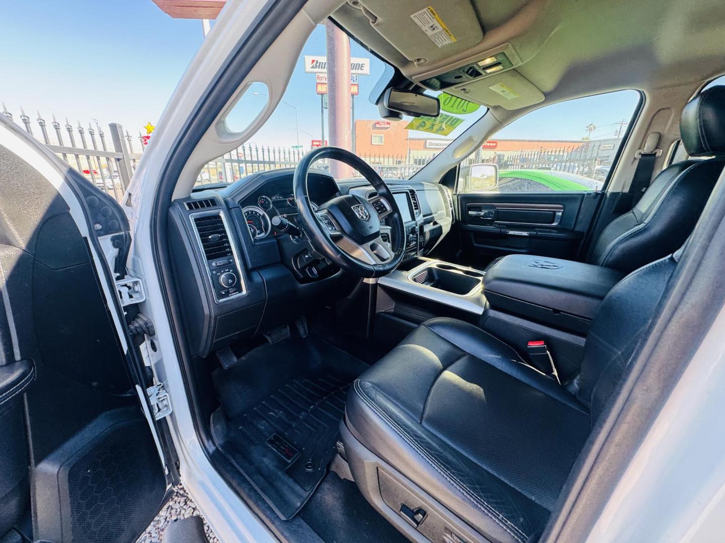 2016 White Ram 1500 , located at 2190 Hwy 95, Bullhead City, AZ, 86442, (928) 704-0060, 0.000000, 0.000000 - 2016 Ram 1500 4x4. Laramie. Leather loaded. diesel 3.0 v6. ram box. bluetooth, heated seats. navigation. weathertech floor guards. Free and clear title. On consignment. financing available. 127k miles. vin 1C6RR7VM6GS358954 - Photo#9