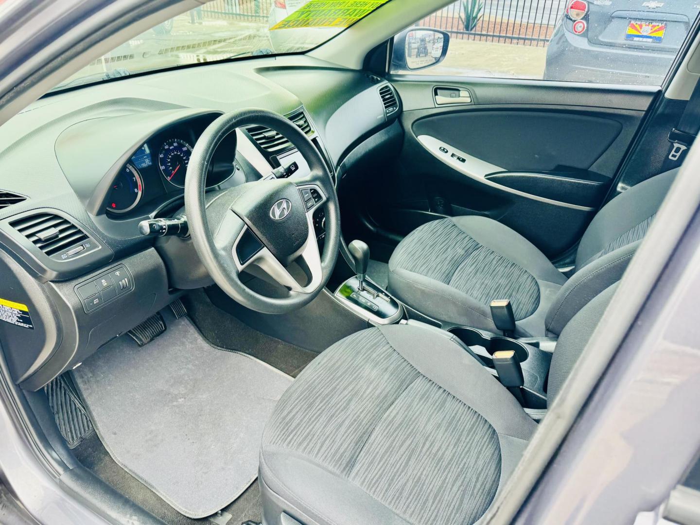 2016 grey Hyundai Accent SE 5-Door 6A (KMHCT5AEXGU) with an 1.6L L4 DOHC 16V engine, 6A transmission, located at 2190 Hwy 95, Bullhead City, AZ, 86442, (928) 704-0060, 0.000000, 0.000000 - 2016 hyundai accent Se. Brand new tires. completely serviced . 118k miles. in house financing available. - Photo#10