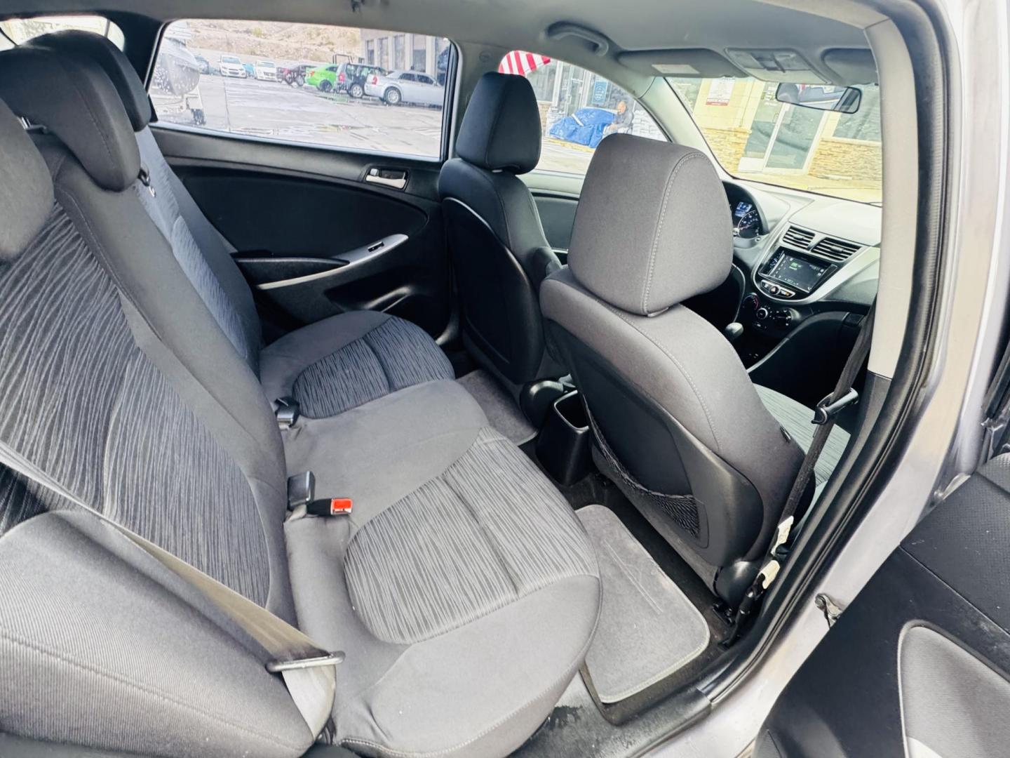 2016 grey Hyundai Accent SE 5-Door 6A (KMHCT5AEXGU) with an 1.6L L4 DOHC 16V engine, 6A transmission, located at 2190 Hwy 95, Bullhead City, AZ, 86442, (928) 704-0060, 0.000000, 0.000000 - 2016 hyundai accent Se. Brand new tires. completely serviced . 118k miles. in house financing available. - Photo#6