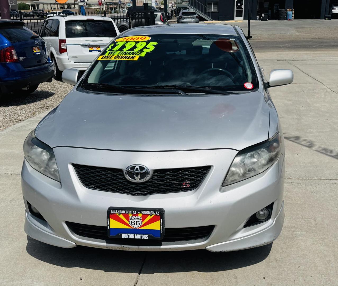 2009 Silver Toyota Corolla Base 4-Speed AT (1NXBU40E59Z) with an 1.8L L4 DOHC 16V engine, 4-Speed Automatic Overdrive transmission, located at 2190 Hwy 95, Bullhead City, AZ, 86442, (928) 704-0060, 0.000000, 0.000000 - 1 owner. 4 speed manual trans. lowered body kit. runs and drives great. free warranty. free carfax. *1 owner arizona car. great gas mileage. fun to drive. - Photo#3