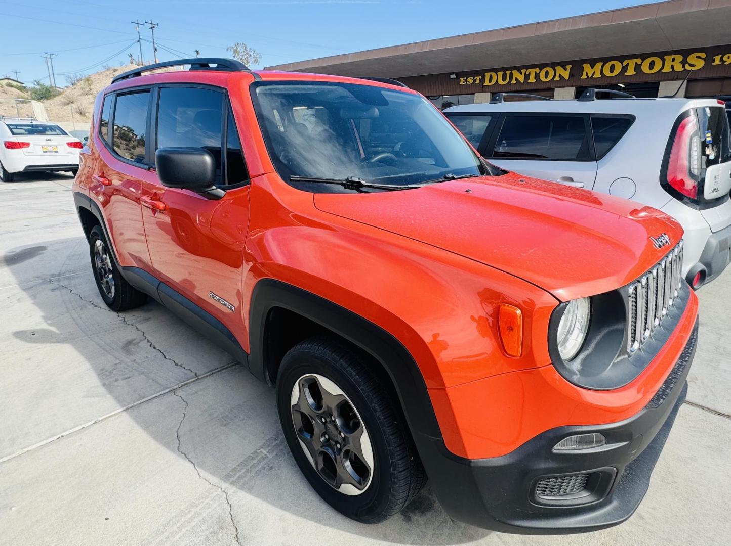 2017 Orange metallic Jeep Renegade Sport 4WD (ZACCJBAB1HP) with an 2.4L L4 DOHC 16V engine, 6M transmission, located at 2190 Hwy 95, Bullhead City, AZ, 86442, (928) 704-0060, 0.000000, 0.000000 - 1 owner. clean carfax. 4 wheel drive. financing available. free warranty. - Photo#0