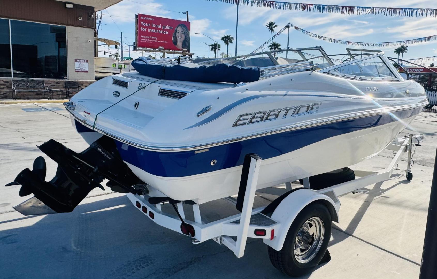 2007 White Ebbtide 180 SE , located at 2190 Hwy 95, Bullhead City, AZ, 86442, (928) 704-0060, 0.000000, 0.000000 - 2007 Ebbtide Boat 180. super clean . Only 160 hours. Bimini top. Full cover for boat. new battery recently serviced. free and clear title. ready for the lake. lots of extras. Mercury engine. clean clean - Photo#0