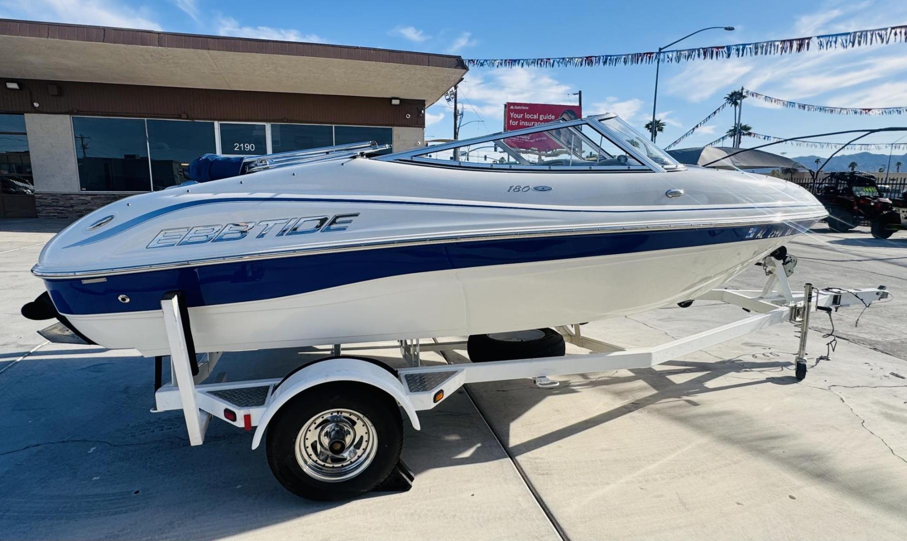 2007 White Ebbtide 180 SE , located at 2190 Hwy 95, Bullhead City, AZ, 86442, (928) 704-0060, 0.000000, 0.000000 - 2007 Ebbtide Boat 180. super clean . Only 160 hours. Bimini top. Full cover for boat. new battery recently serviced. free and clear title. ready for the lake. lots of extras. Mercury engine. clean clean - Photo#3