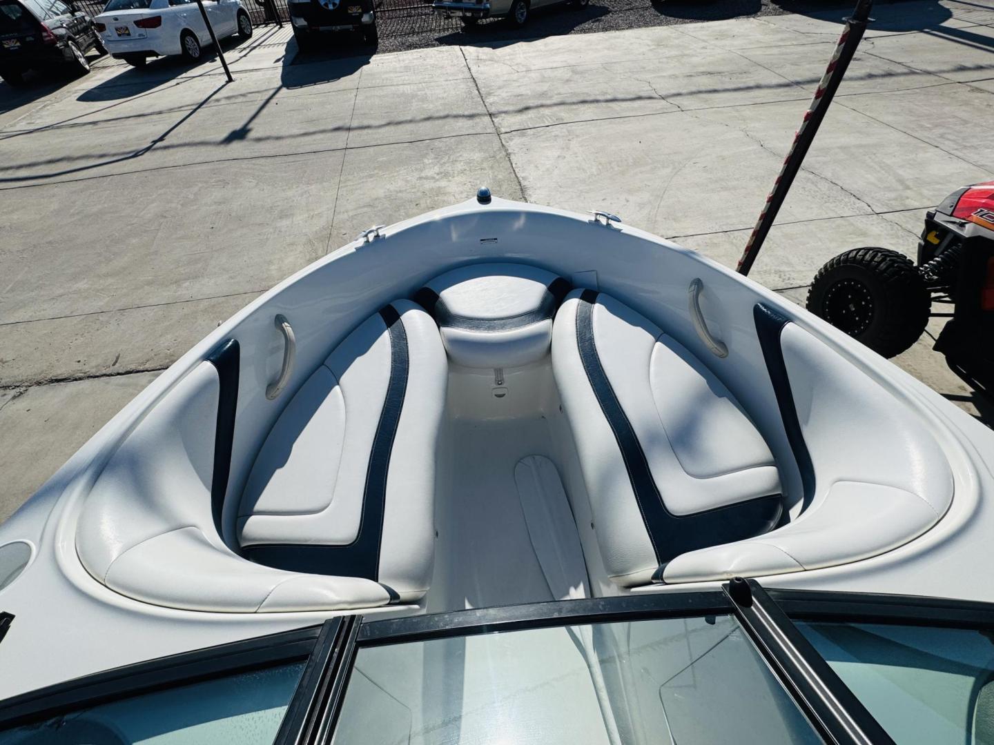 2006 White Seadoo Bombadier , located at 2190 Hwy 95, Bullhead City, AZ, 86442, (928) 704-0060, 0.000000, 0.000000 - On consignment , 2006 seadoo bombardier .Utopia 205. Only 76 hours . Recently serviced In excellent condition. Bimini top , radio , boat cover . Mercury v6 optima engine . Great running boat . - Photo#6