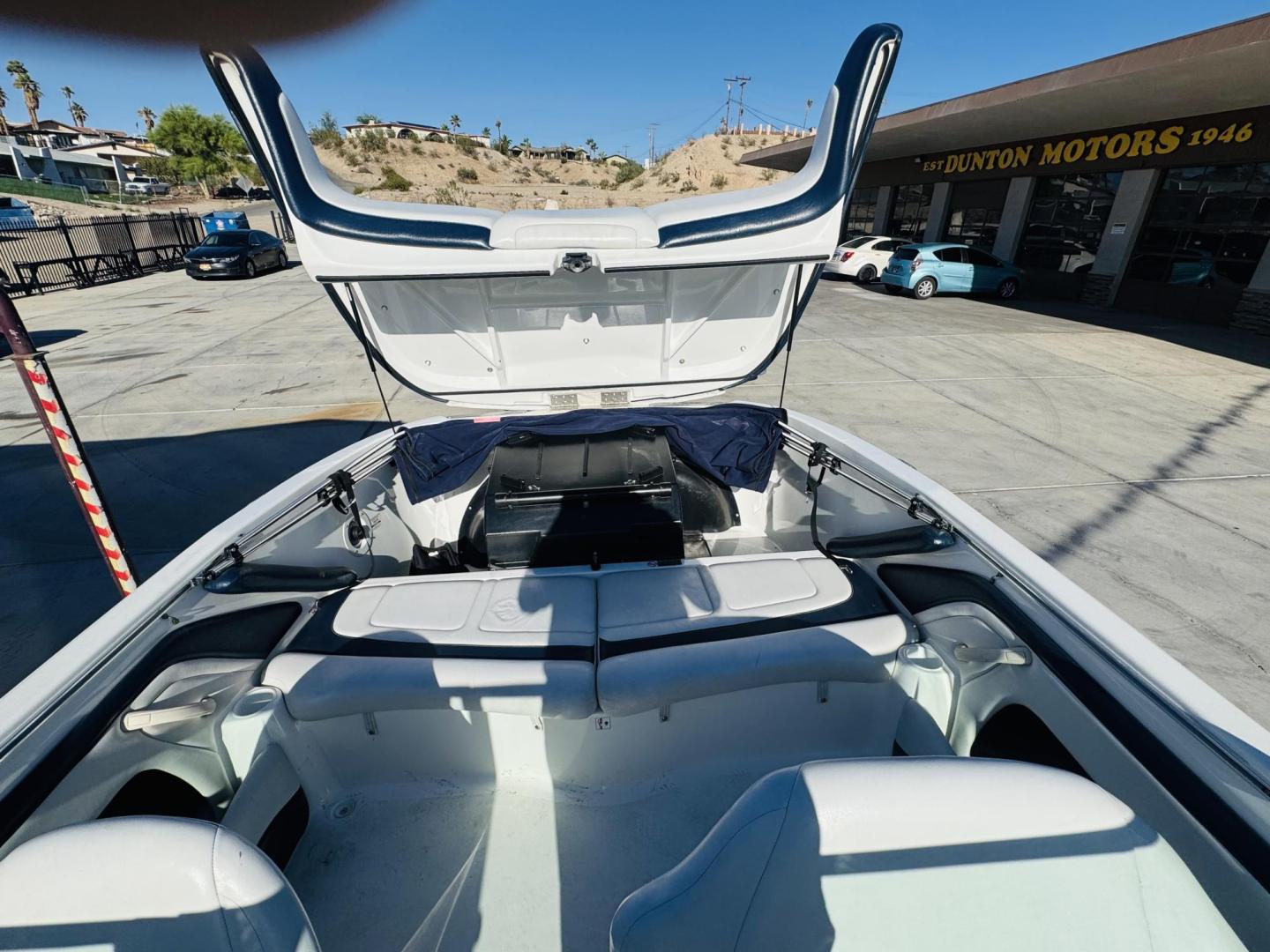 2006 White Seadoo Bombadier , located at 2190 Hwy 95, Bullhead City, AZ, 86442, (928) 704-0060, 0.000000, 0.000000 - On consignment , 2006 seadoo bombardier .Utopia 205. Only 76 hours . Recently serviced In excellent condition. Bimini top , radio , boat cover . Mercury v6 optima engine . Great running boat . - Photo#7