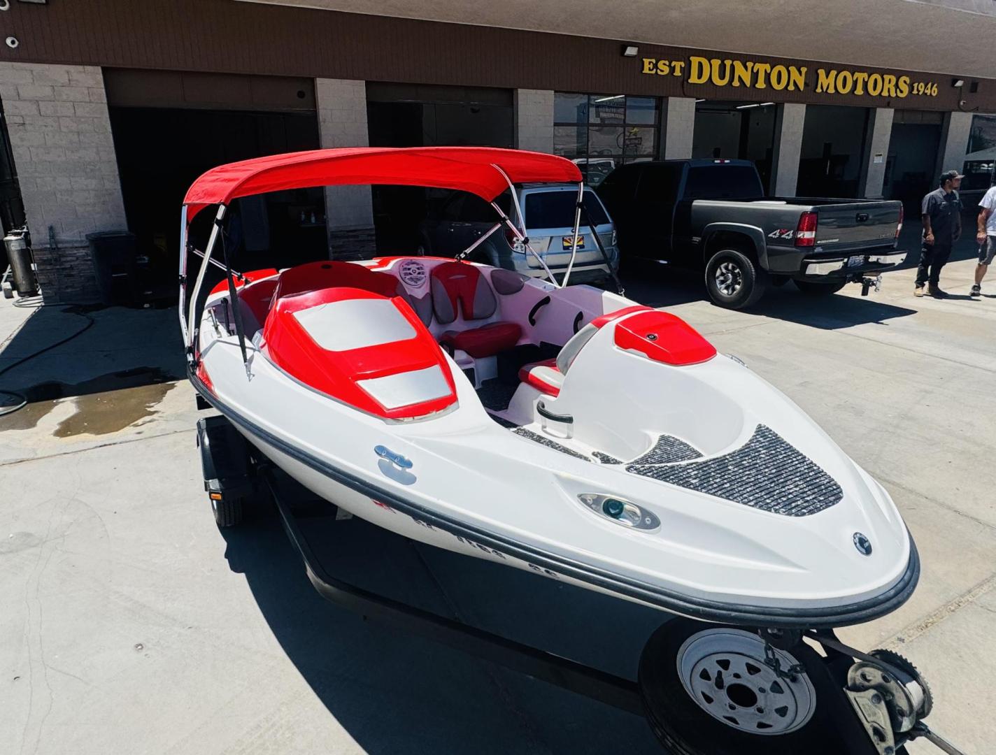 2011 /Red Seadoo Speedster , located at 2190 Hwy 95, Bullhead City, AZ, 86442, (928) 704-0060, 0.000000, 0.000000 - On consignment 2011 sea doo speedster 150only 111 hours . clean clean clean. nice bimini top. custom stereo. spare tire for trailer. always garaged. free and clear title. great running boat . new battery, recently serviced. needs nothing. 15 ft in length. 4 tech 4 stroke engine. Engine: Supercharged - Photo#1