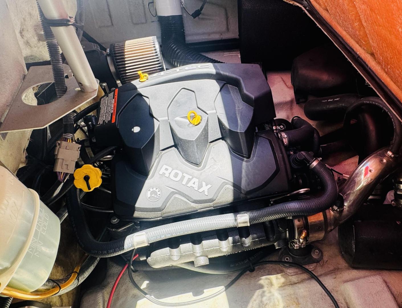 2011 /Red Seadoo Speedster , located at 2190 Hwy 95, Bullhead City, AZ, 86442, (928) 704-0060, 0.000000, 0.000000 - On consignment 2011 sea doo speedster 150only 111 hours . clean clean clean. nice bimini top. custom stereo. spare tire for trailer. always garaged. free and clear title. great running boat . new battery, recently serviced. needs nothing. 15 ft in length. 4 tech 4 stroke engine. Engine: Supercharged - Photo#11