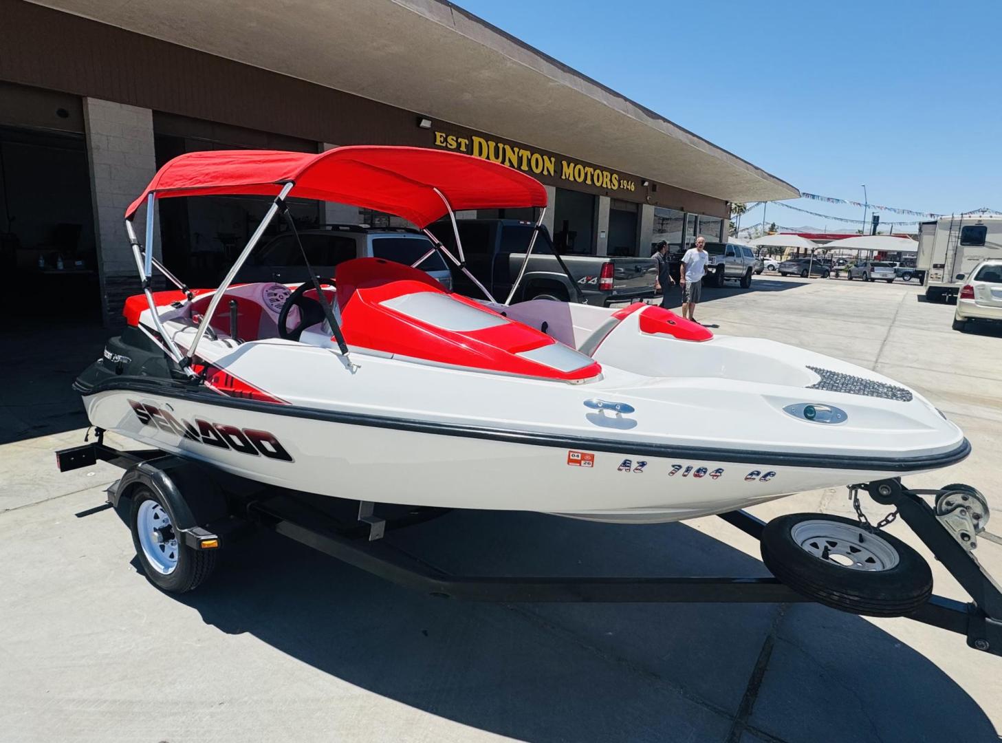 2011 /Red Seadoo Speedster , located at 2190 Hwy 95, Bullhead City, AZ, 86442, (928) 704-0060, 0.000000, 0.000000 - On consignment 2011 sea doo speedster 150only 111 hours . clean clean clean. nice bimini top. custom stereo. spare tire for trailer. always garaged. free and clear title. great running boat . new battery, recently serviced. needs nothing. 15 ft in length. 4 tech 4 stroke engine. Engine: Supercharged - Photo#9