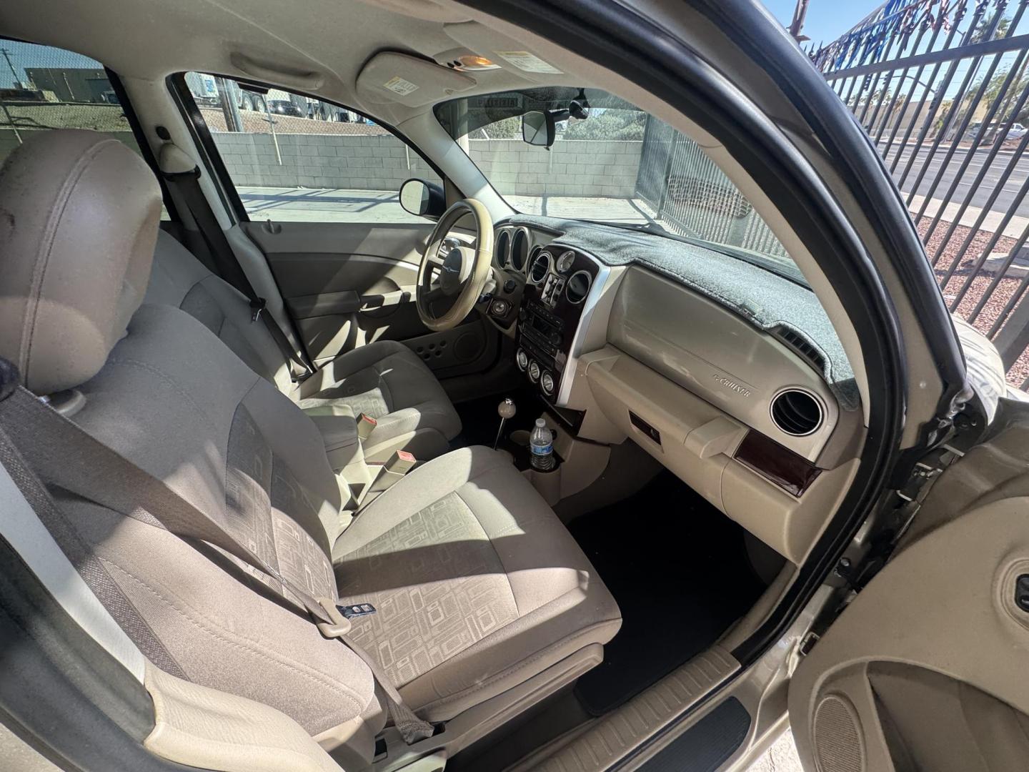 2006 Gold Chrysler PT Cruiser Touring Edition (3A4FY58B76T) with an 2.4L L4 DOHC 16V engine, located at 2190 Hwy 95, Bullhead City, AZ, 86442, (928) 704-0060, 0.000000, 0.000000 - super clean best of show pt cruiser. 2006 touring edition. brand new tires/wheels. serpentine belts been replaced. elderly owned. great running car. needs nothing. - Photo#4