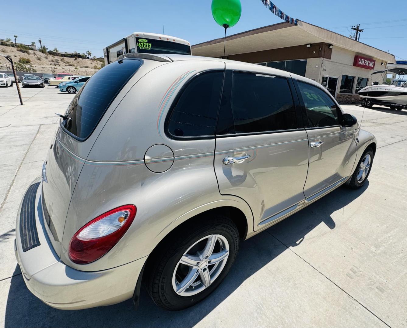2006 Gold Chrysler PT Cruiser Touring Edition (3A4FY58B76T) with an 2.4L L4 DOHC 16V engine, located at 2190 Hwy 95, Bullhead City, AZ, 86442, (928) 704-0060, 0.000000, 0.000000 - super clean best of show pt cruiser. 2006 touring edition. brand new tires/wheels. serpentine belts been replaced. elderly owned. great running car. needs nothing. - Photo#6