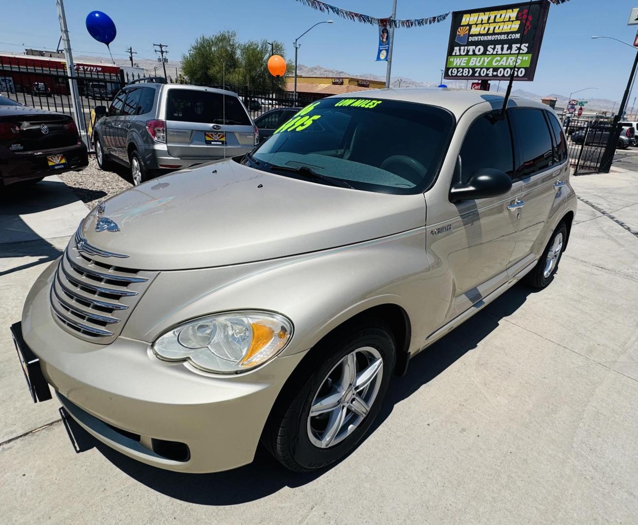 2006 Gold Chrysler PT Cruiser Touring Edition (3A4FY58B76T) with an 2.4L L4 DOHC 16V engine, located at 2190 Hwy 95, Bullhead City, AZ, 86442, (928) 704-0060, 0.000000, 0.000000 - super clean best of show pt cruiser. 2006 touring edition. brand new tires/wheels. serpentine belts been replaced. elderly owned. great running car. needs nothing. - Photo#9