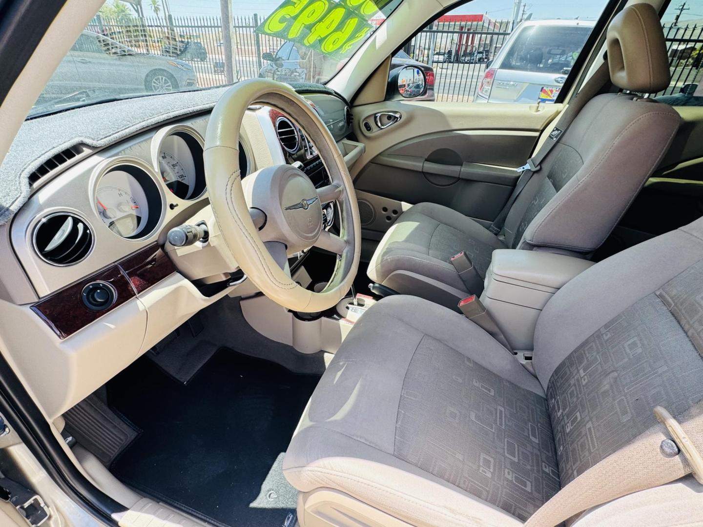 2006 Gold Chrysler PT Cruiser Touring Edition (3A4FY58B76T) with an 2.4L L4 DOHC 16V engine, located at 2190 Hwy 95, Bullhead City, AZ, 86442, (928) 704-0060, 0.000000, 0.000000 - super clean best of show pt cruiser. 2006 touring edition. brand new tires/wheels. serpentine belts been replaced. elderly owned. great running car. needs nothing. - Photo#14