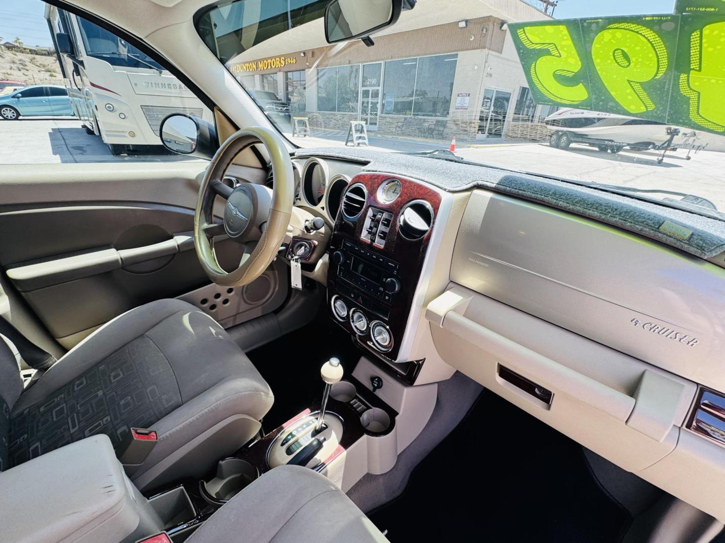 2006 Gold Chrysler PT Cruiser Touring Edition (3A4FY58B76T) with an 2.4L L4 DOHC 16V engine, located at 2190 Hwy 95, Bullhead City, AZ, 86442, (928) 704-0060, 0.000000, 0.000000 - super clean best of show pt cruiser. 2006 touring edition. brand new tires/wheels. serpentine belts been replaced. elderly owned. great running car. needs nothing. - Photo#16