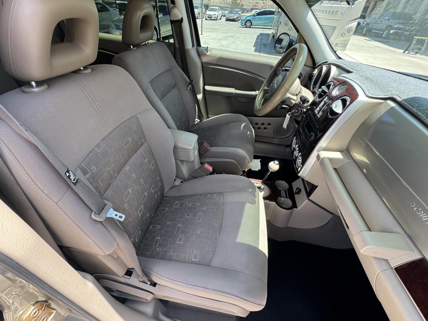 2006 Gold Chrysler PT Cruiser Touring Edition (3A4FY58B76T) with an 2.4L L4 DOHC 16V engine, located at 2190 Hwy 95, Bullhead City, AZ, 86442, (928) 704-0060, 0.000000, 0.000000 - super clean best of show pt cruiser. 2006 touring edition. brand new tires/wheels. serpentine belts been replaced. elderly owned. great running car. needs nothing. - Photo#18