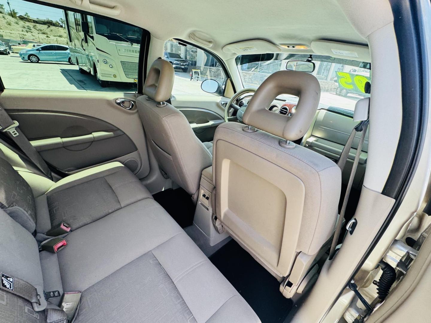 2006 Gold Chrysler PT Cruiser Touring Edition (3A4FY58B76T) with an 2.4L L4 DOHC 16V engine, located at 2190 Hwy 95, Bullhead City, AZ, 86442, (928) 704-0060, 0.000000, 0.000000 - super clean best of show pt cruiser. 2006 touring edition. brand new tires/wheels. serpentine belts been replaced. elderly owned. great running car. needs nothing. - Photo#20