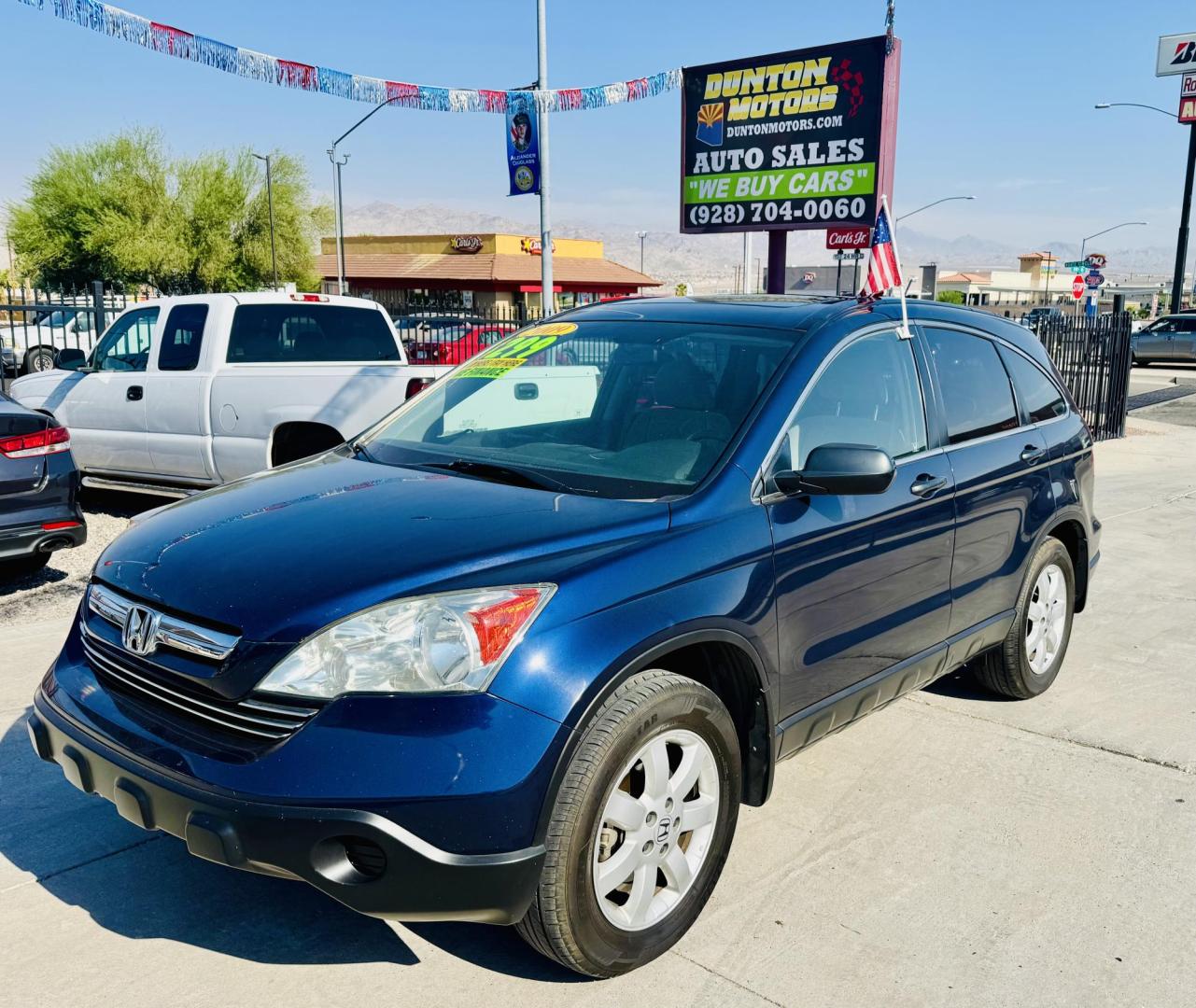 2009 blue Honda CR-V EX 2WD 5-Speed AT (5J6RE38519L) with an 2.4L L4 DOHC 16V engine, 5-Speed Automatic transmission, located at 2190 Hwy 95, Bullhead City, AZ, 86442, (928) 704-0060, 0.000000, 0.000000 - 2009 Honda Cr-V. 1 owner. free carfax. free warranty. IN house financing. Buy Here Pay Here. Greart running reliable car. - Photo#1